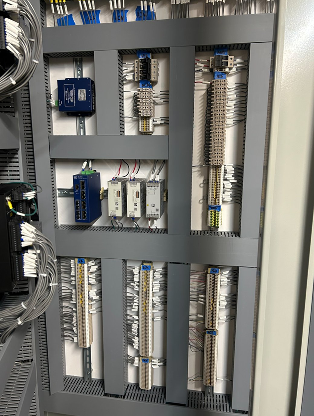 Complete interior — full panel wiring